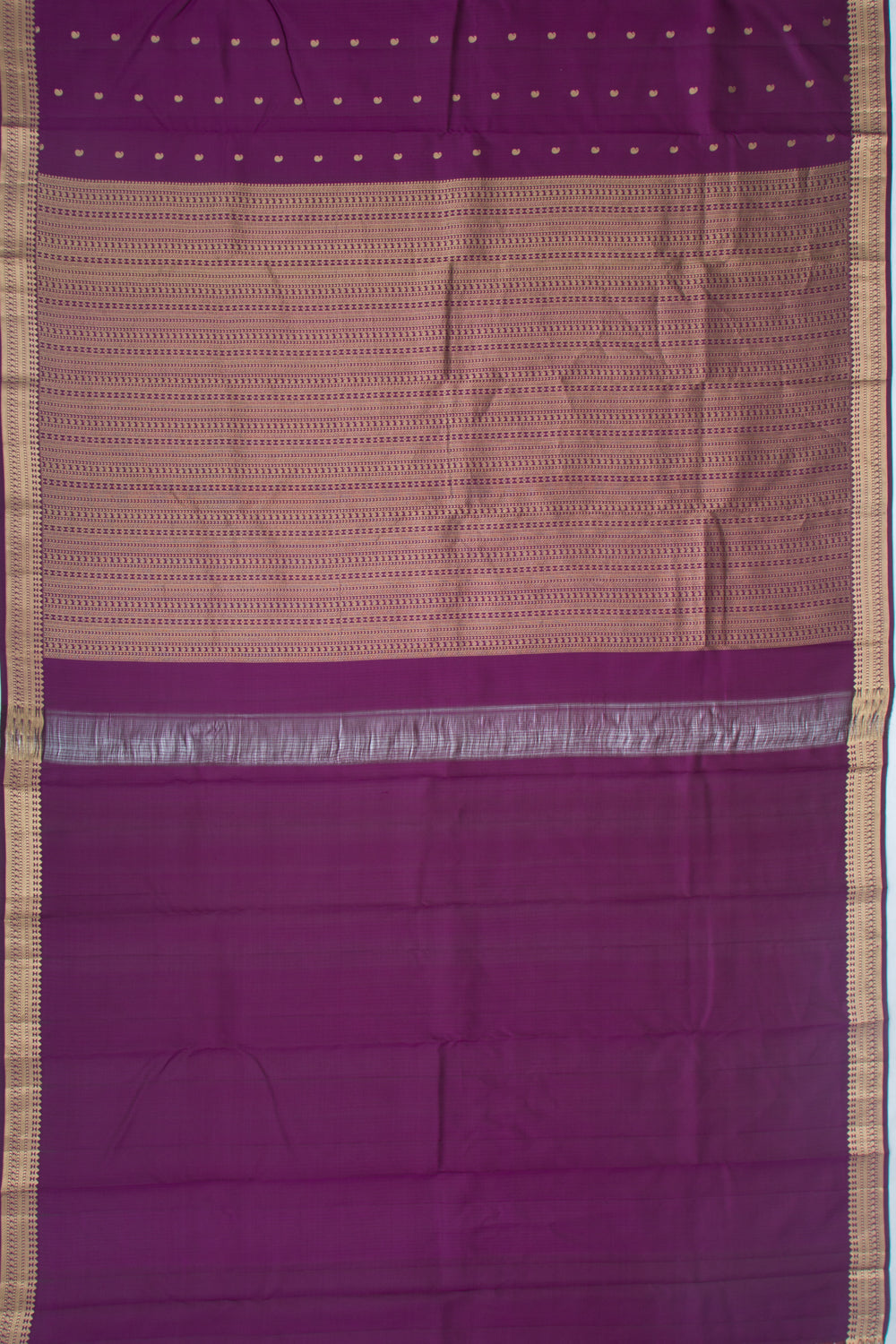 Taranga Kanchi Silk Butta Purple Saree