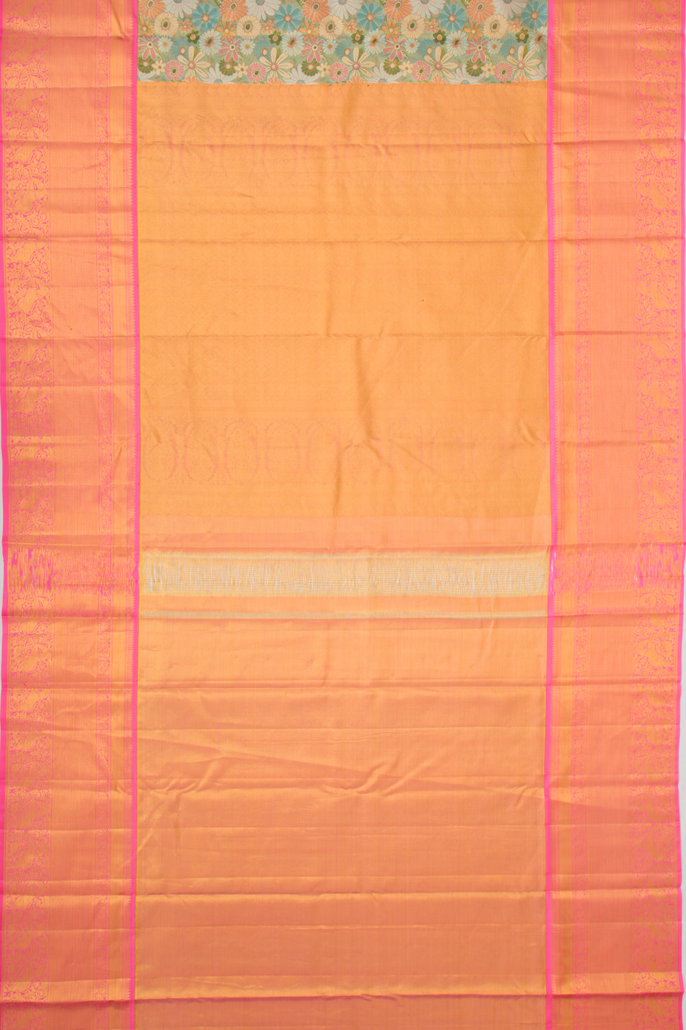 Kanchipuram Silk Tissue Brocade Blue Saree