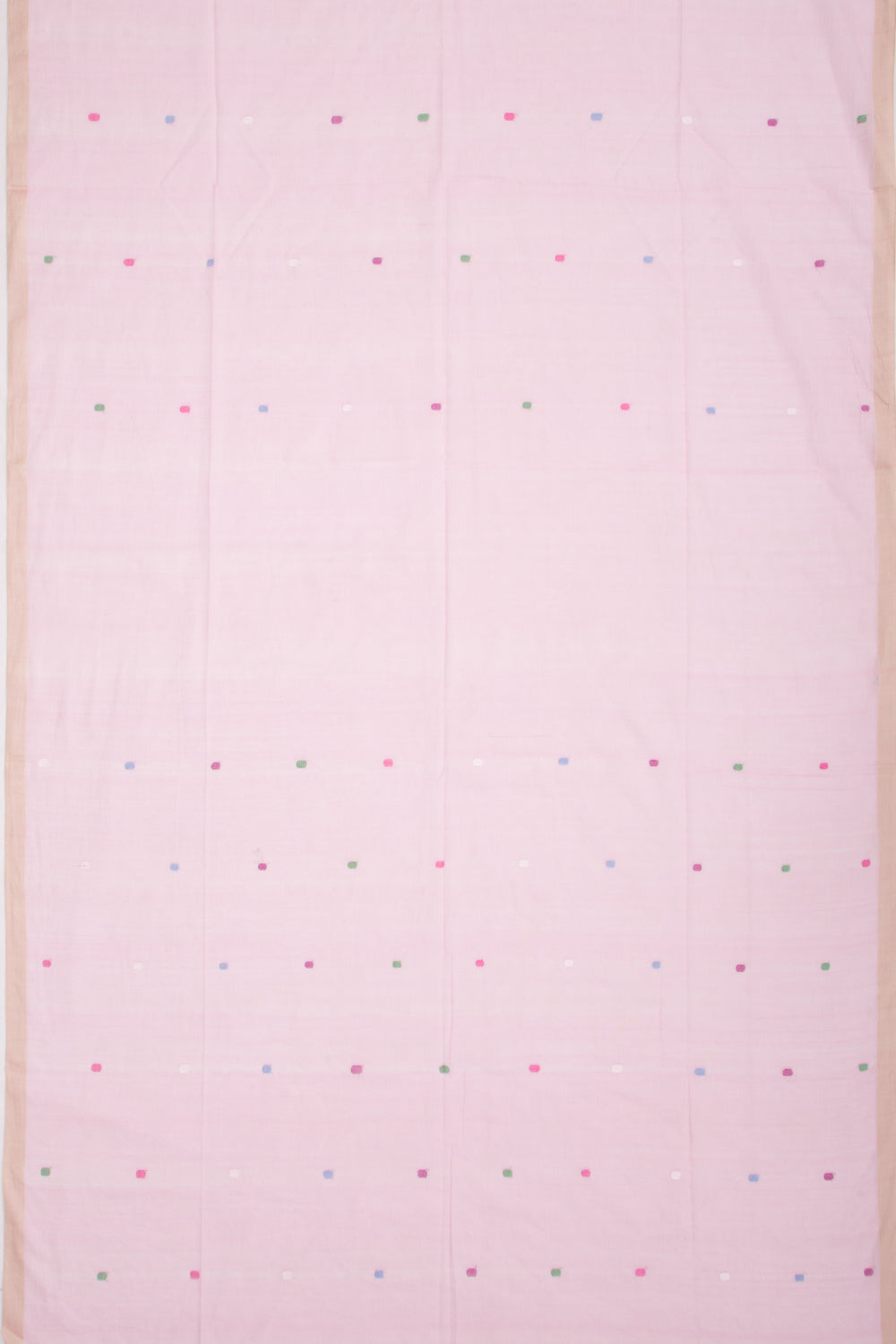 Phulia Cotton Butta Baby Pink Saree