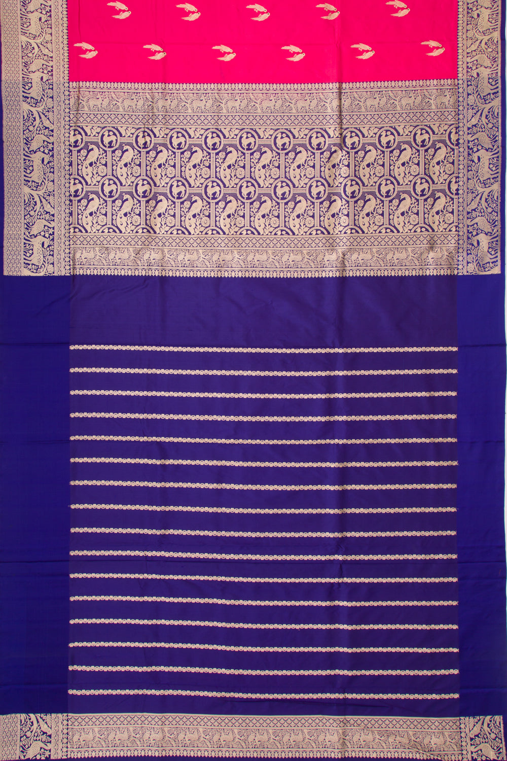 Banarasi Katan Silk Butta Pink Saree