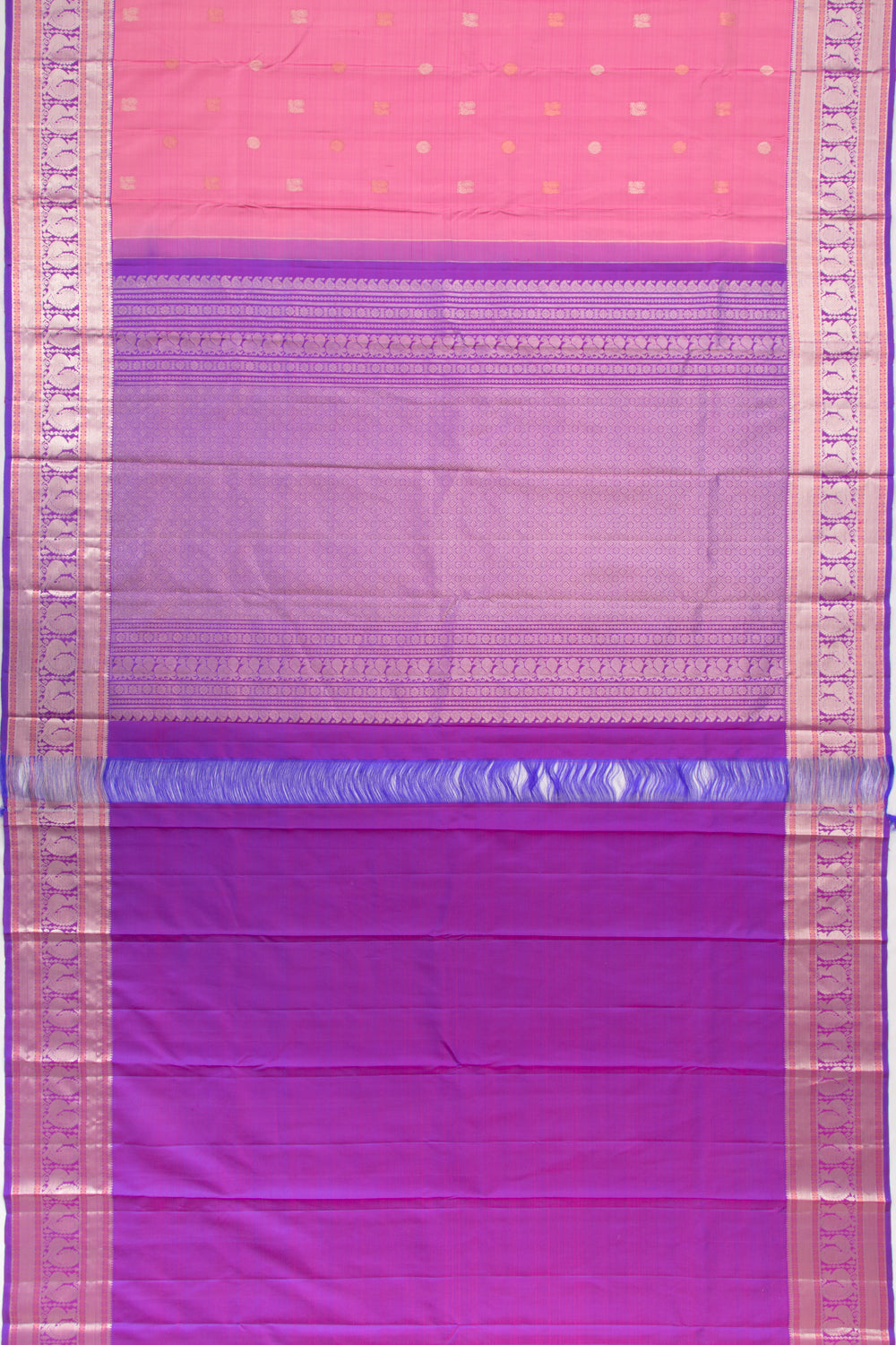 Kanchipuram Silk Butta Pink Saree