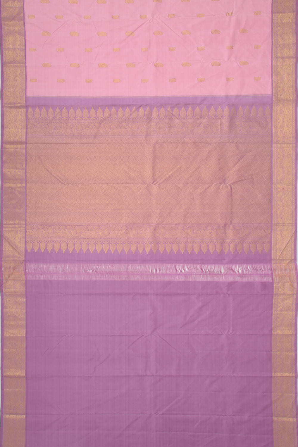 Kanchipuram Silk Butta Pink Saree