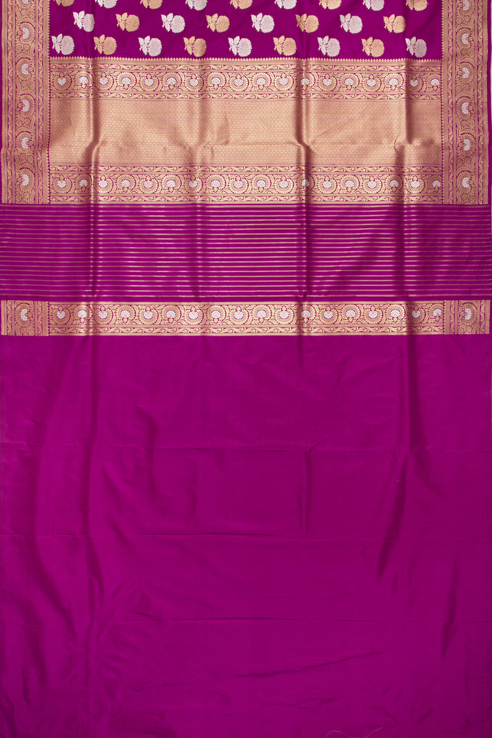 Banarasi Silk Brocade Purple Saree