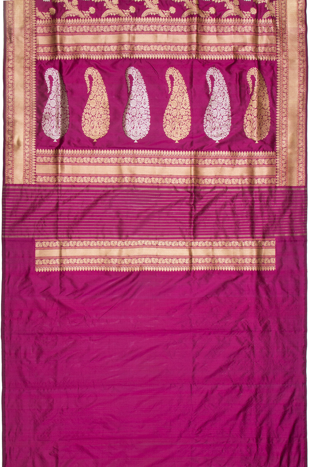 Banarasi Silk Jaal Purple Saree