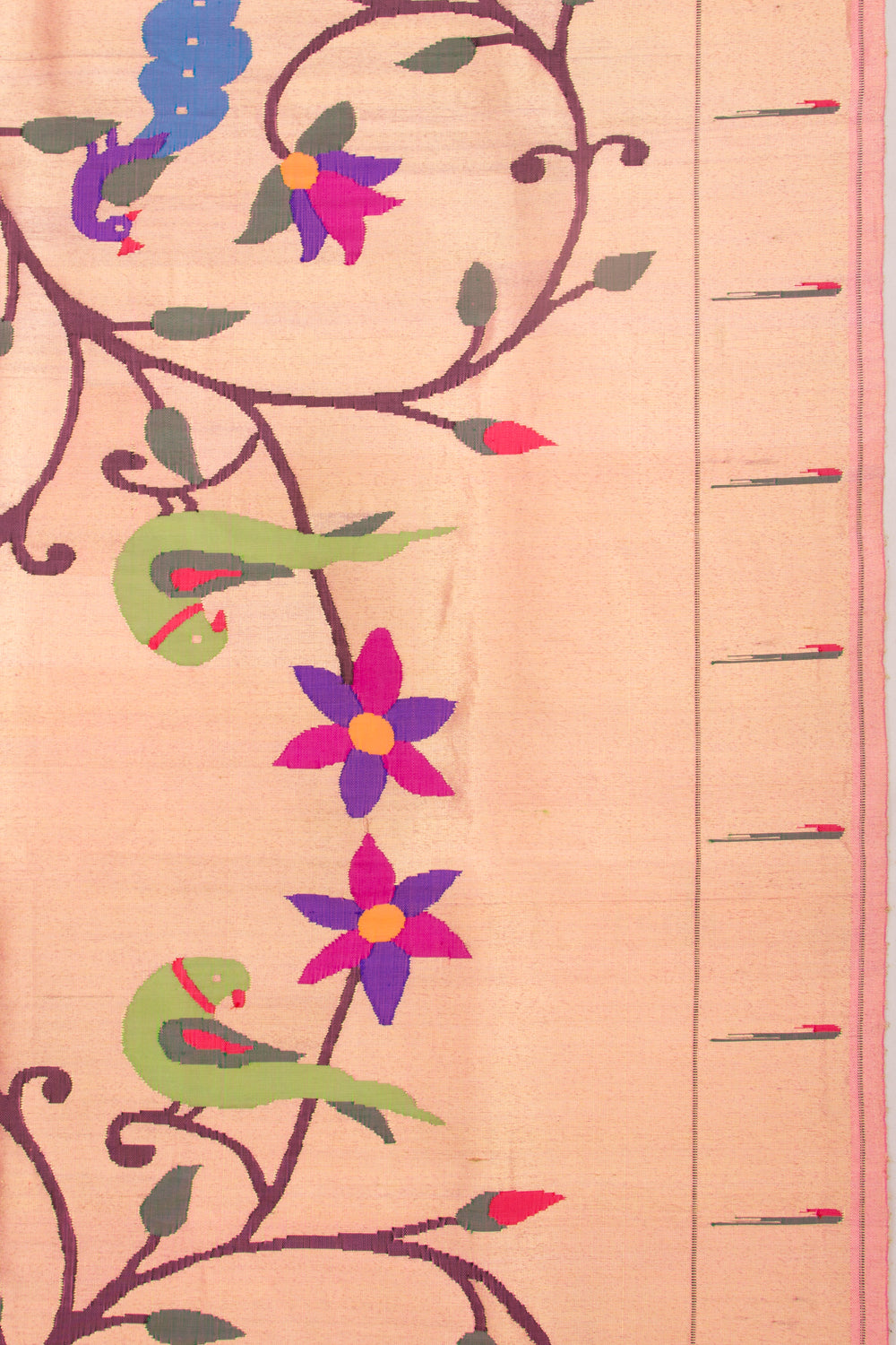 Paithani Silk Tissue All Over Jaal Gold Dupatta