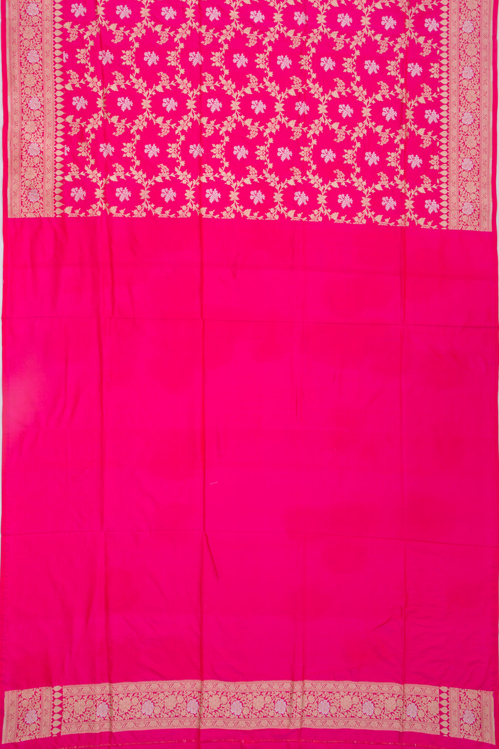 Banarasi Silk Jaal Pink Saree