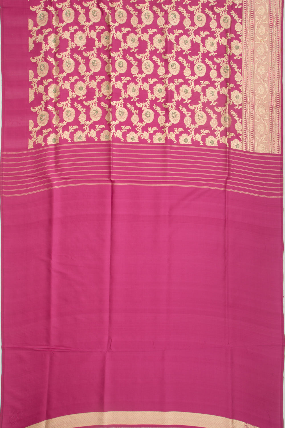 Banarasi Silk Kadwa Jaal Pink Saree