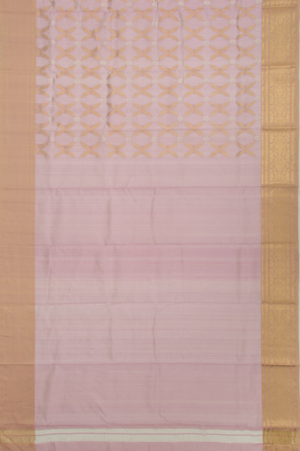 Chanderi Silk Brocade Lilac Saree