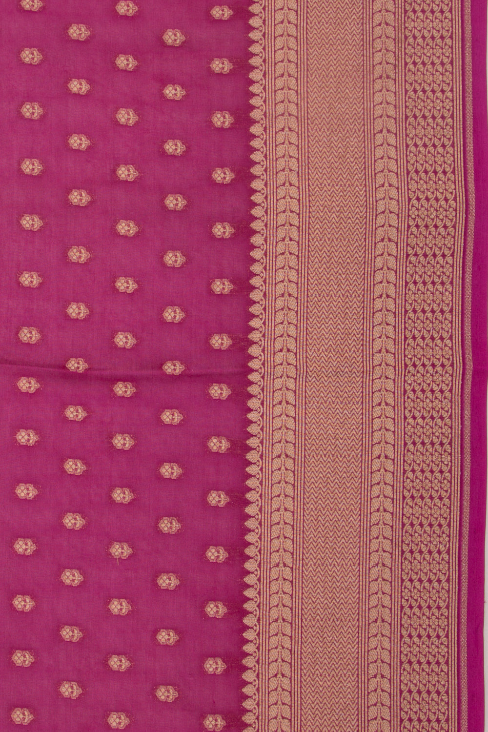 Banarasi Kora Organza Butta Purple Saree
