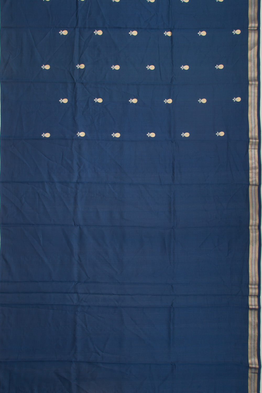 Banarasi Katan Silk Butta Blue Saree
