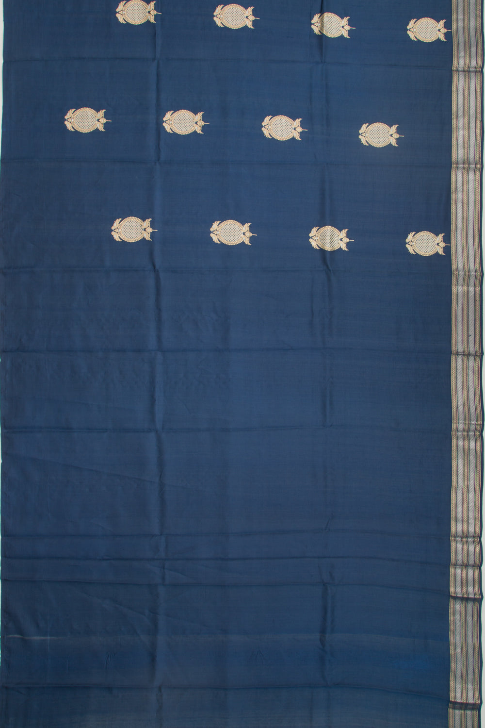 Banarasi Katan Silk Butta Blue Saree