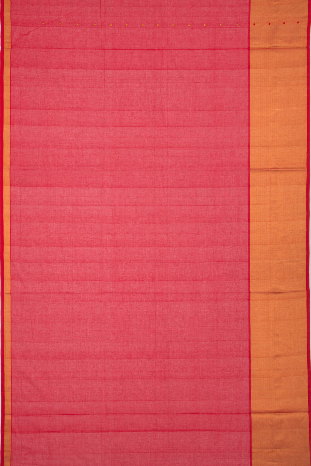 Chettinad Cotton Butta Red Saree