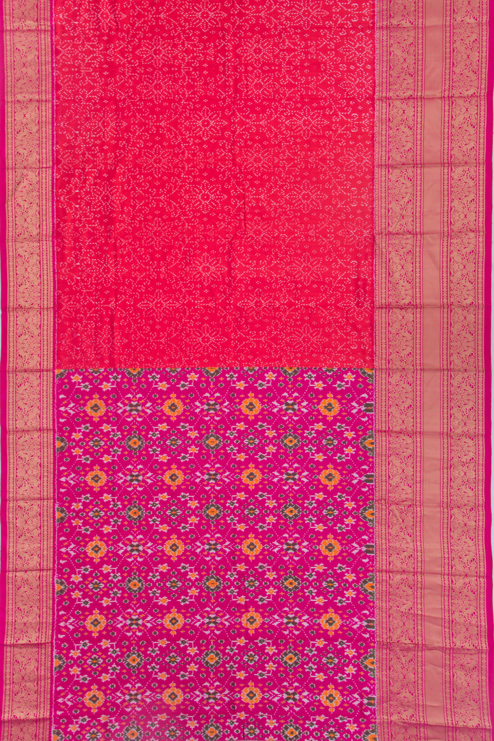 Kanchipuram Silk Ikat Red Saree