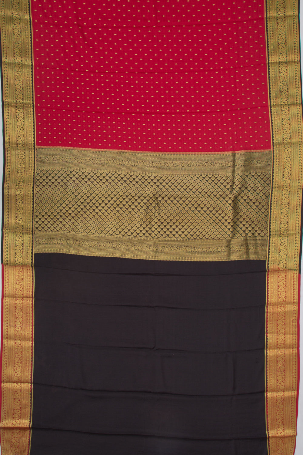 Binny Silk Jacquard And Butta Red Saree
