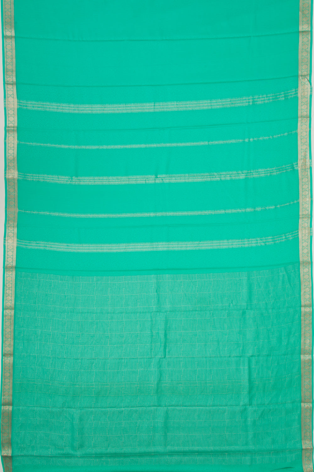 Binny Silk Jacquard Sea Green Saree