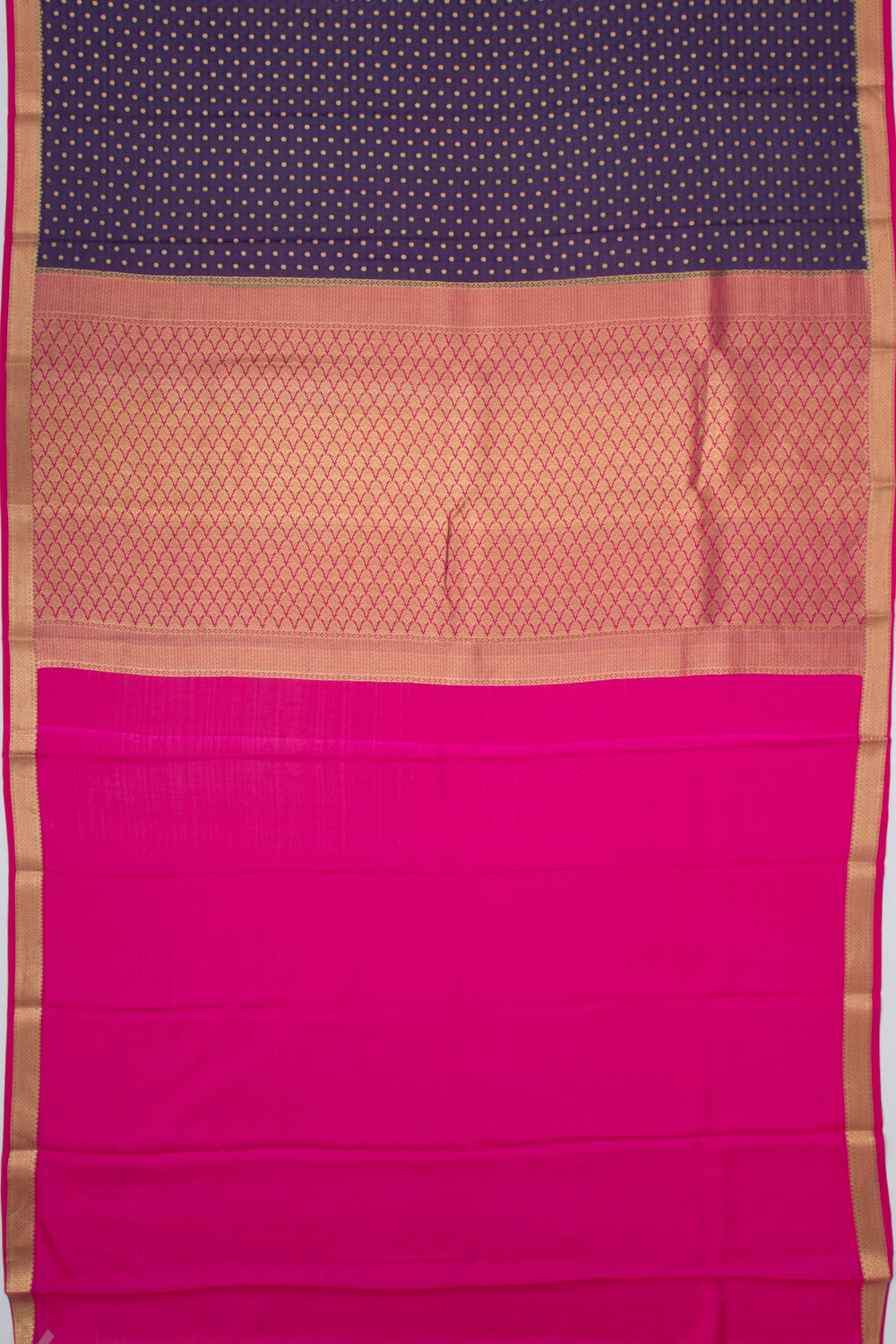 Binny Silk Jacquard And Butta Dark Blue Saree