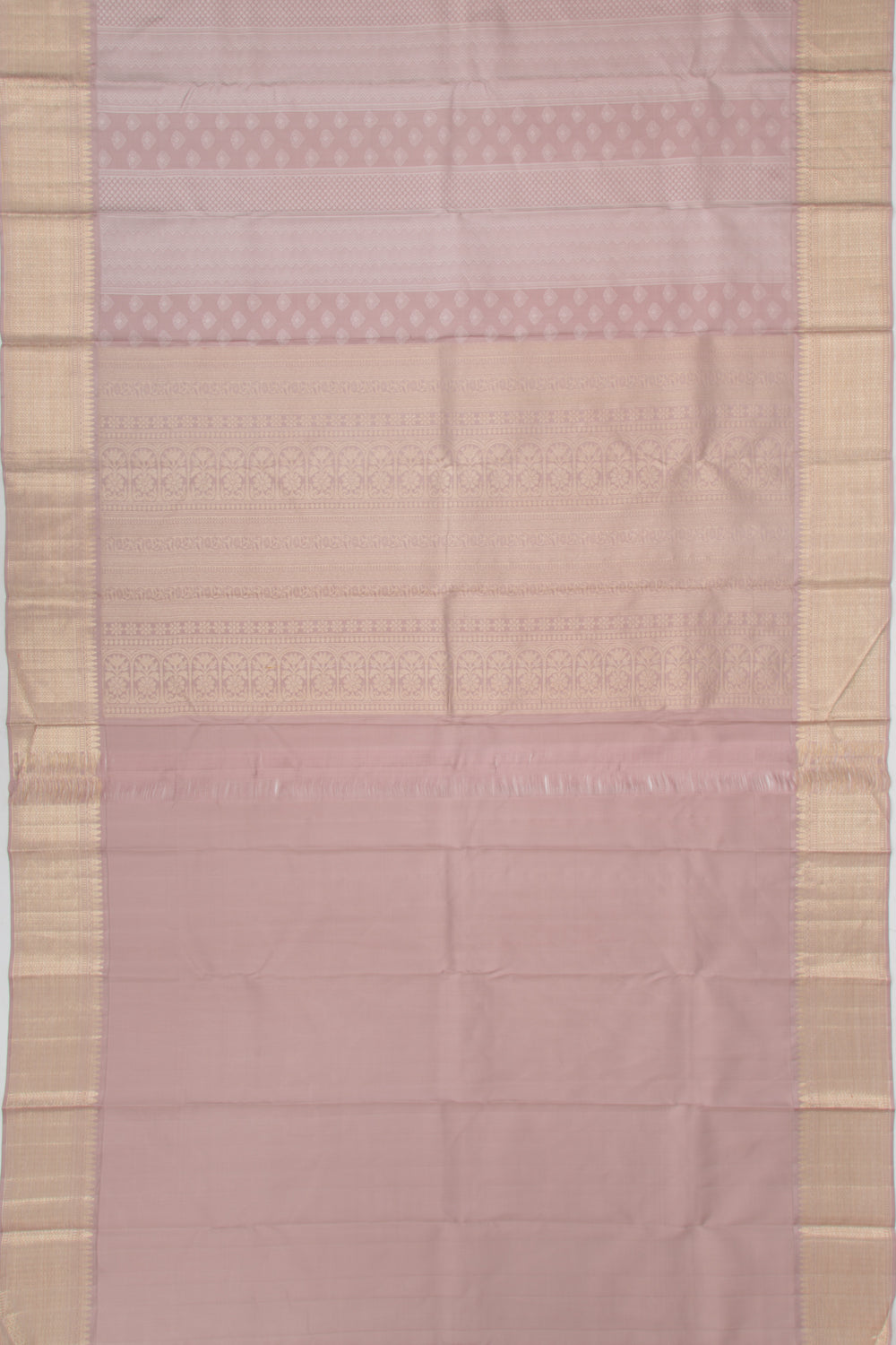 Taranga Kanchi Silk Brocade Snuff Saree