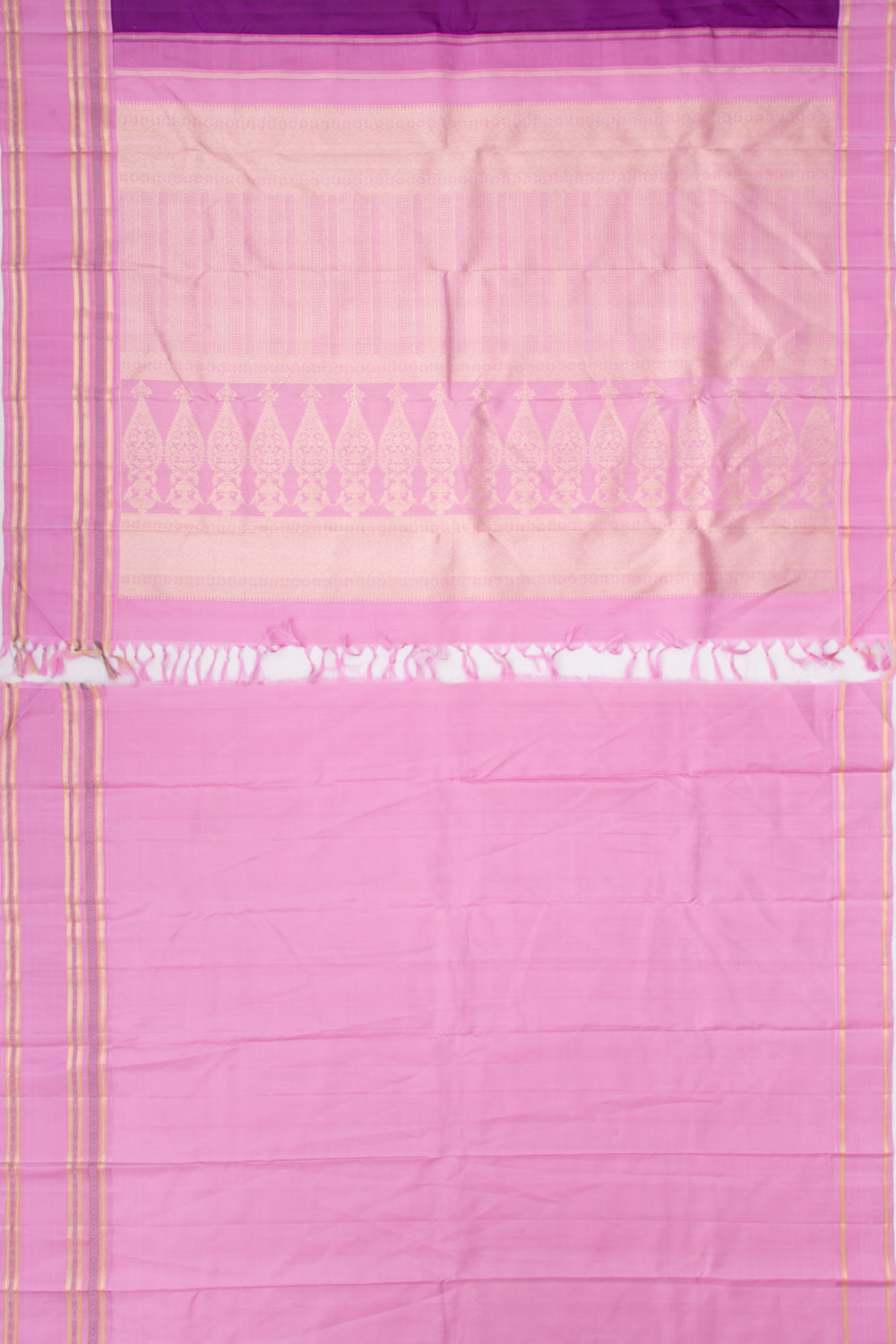Kanchipuram Silk Butta Purple Saree