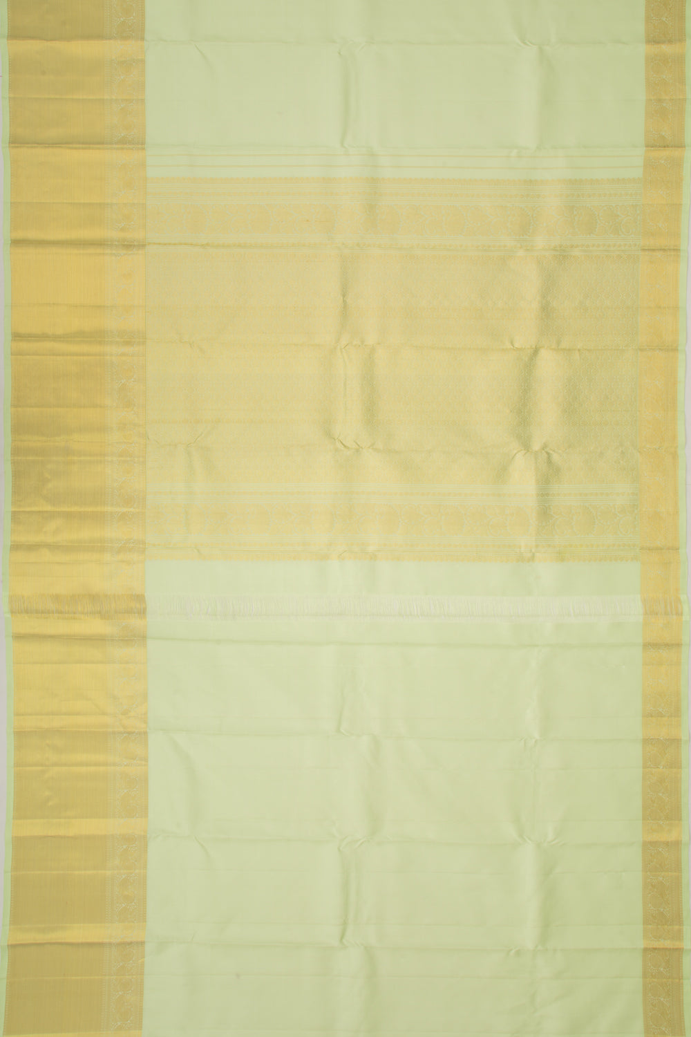 Kanchipuram Silk Plain Pastel Green Saree