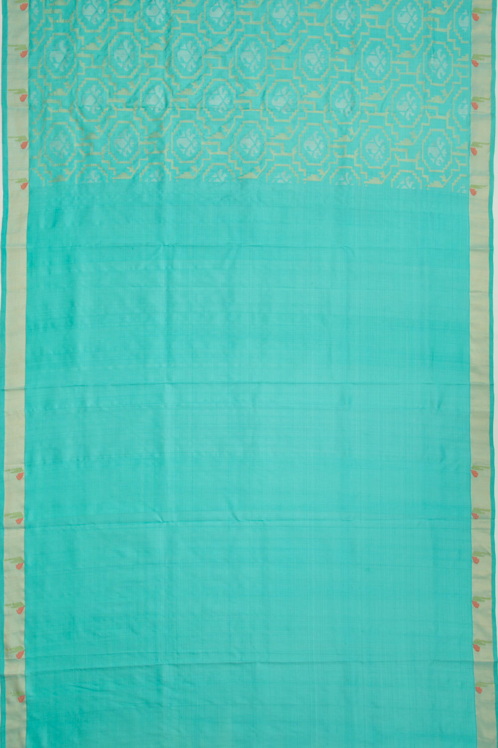Uppada Silk Jamdani All Over Sky Blue Saree