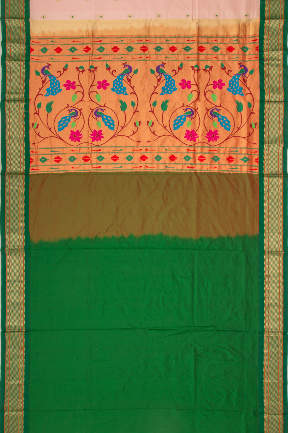 Coimbatore Soft Silk Butta Peach Saree