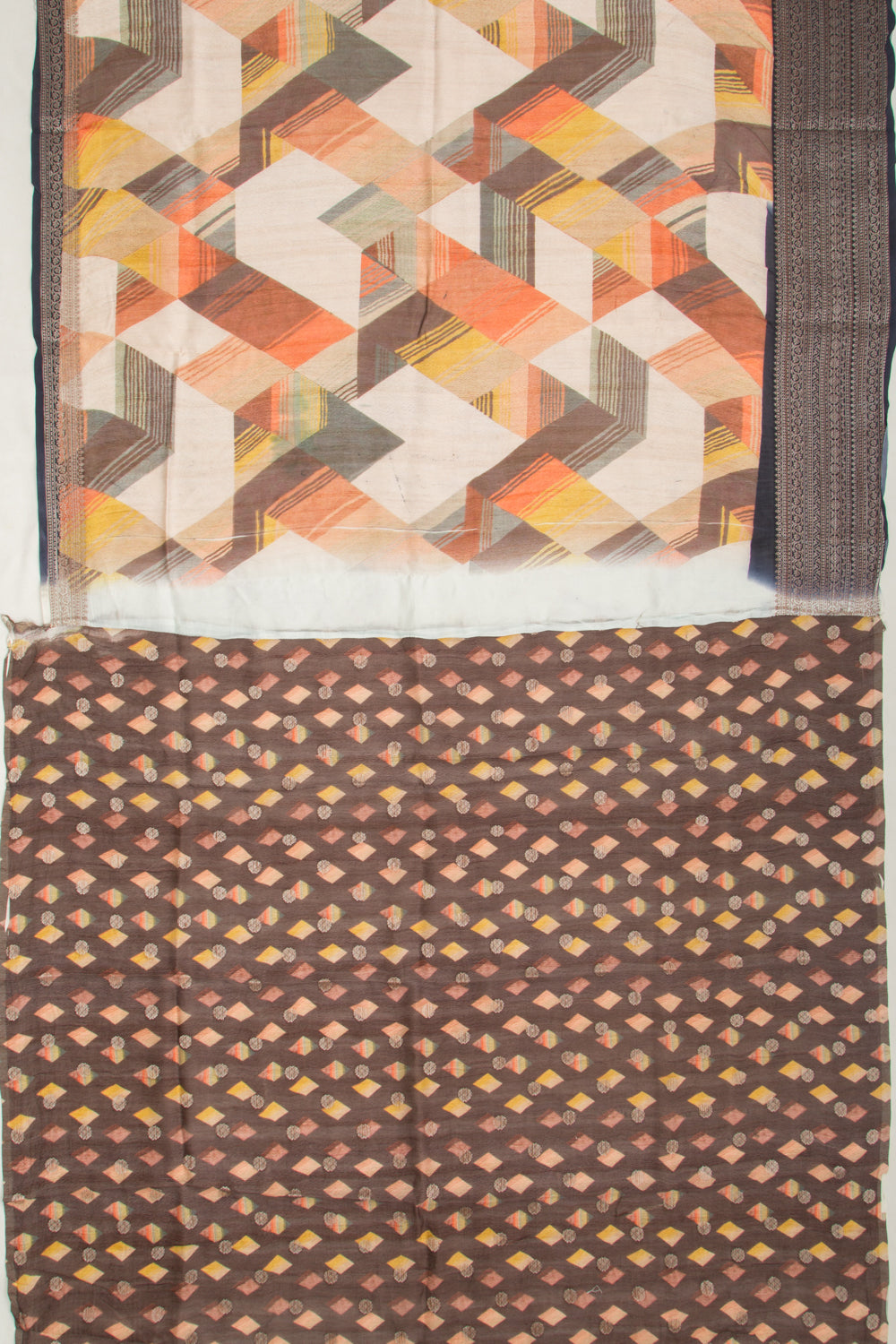 Chanderi Silk Printed Multicolour Saree