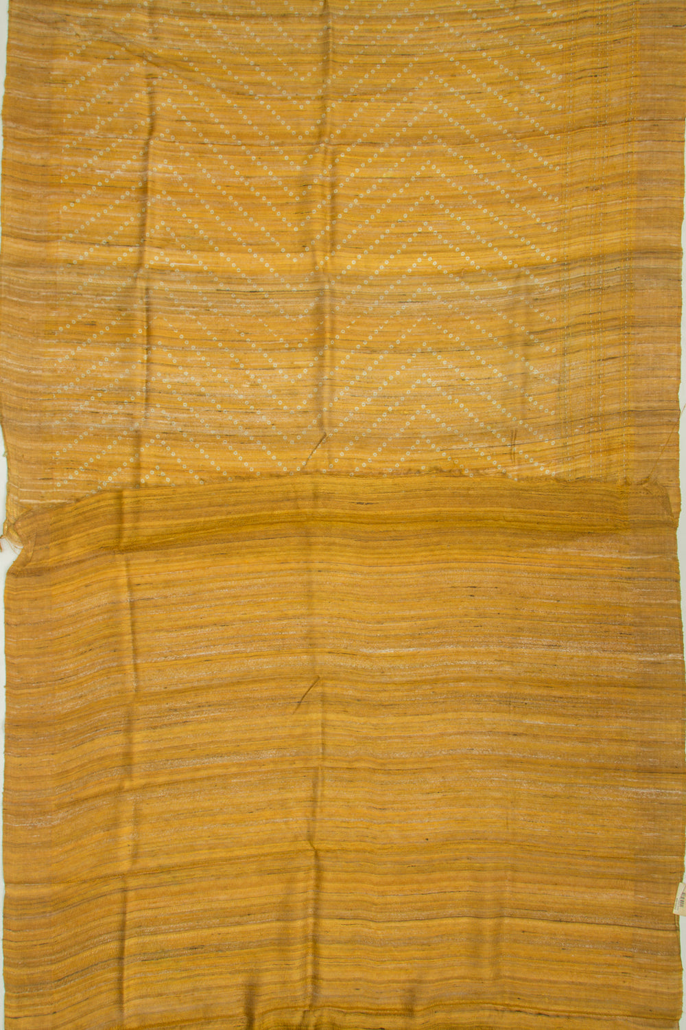 Tussar Printed Yellow Saree