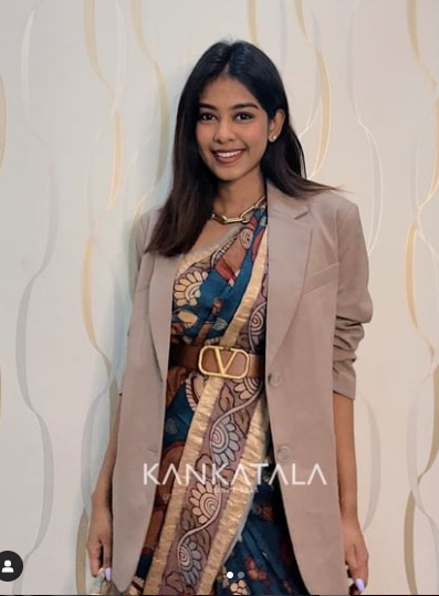 Kanchipuram Kalamkari Saree