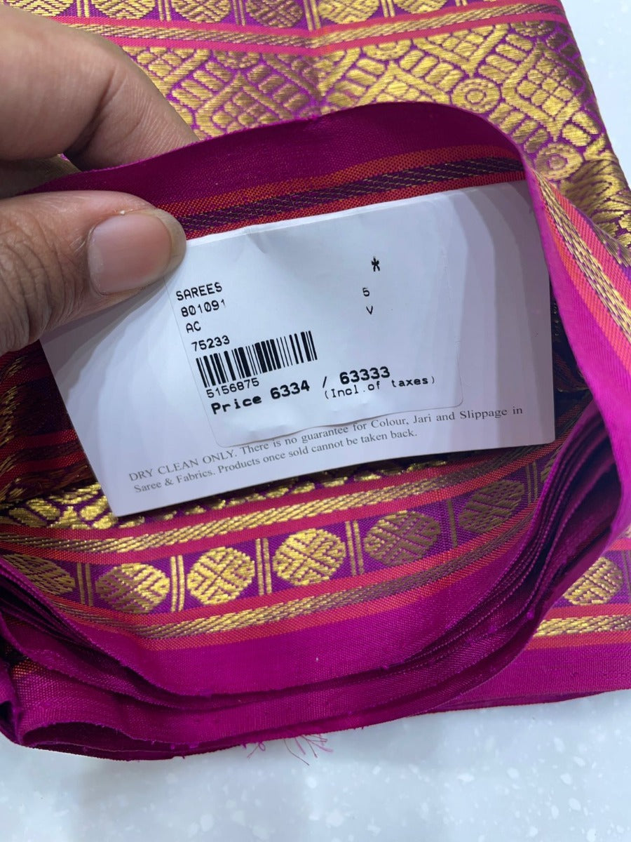 Kanchipuram Green Checks