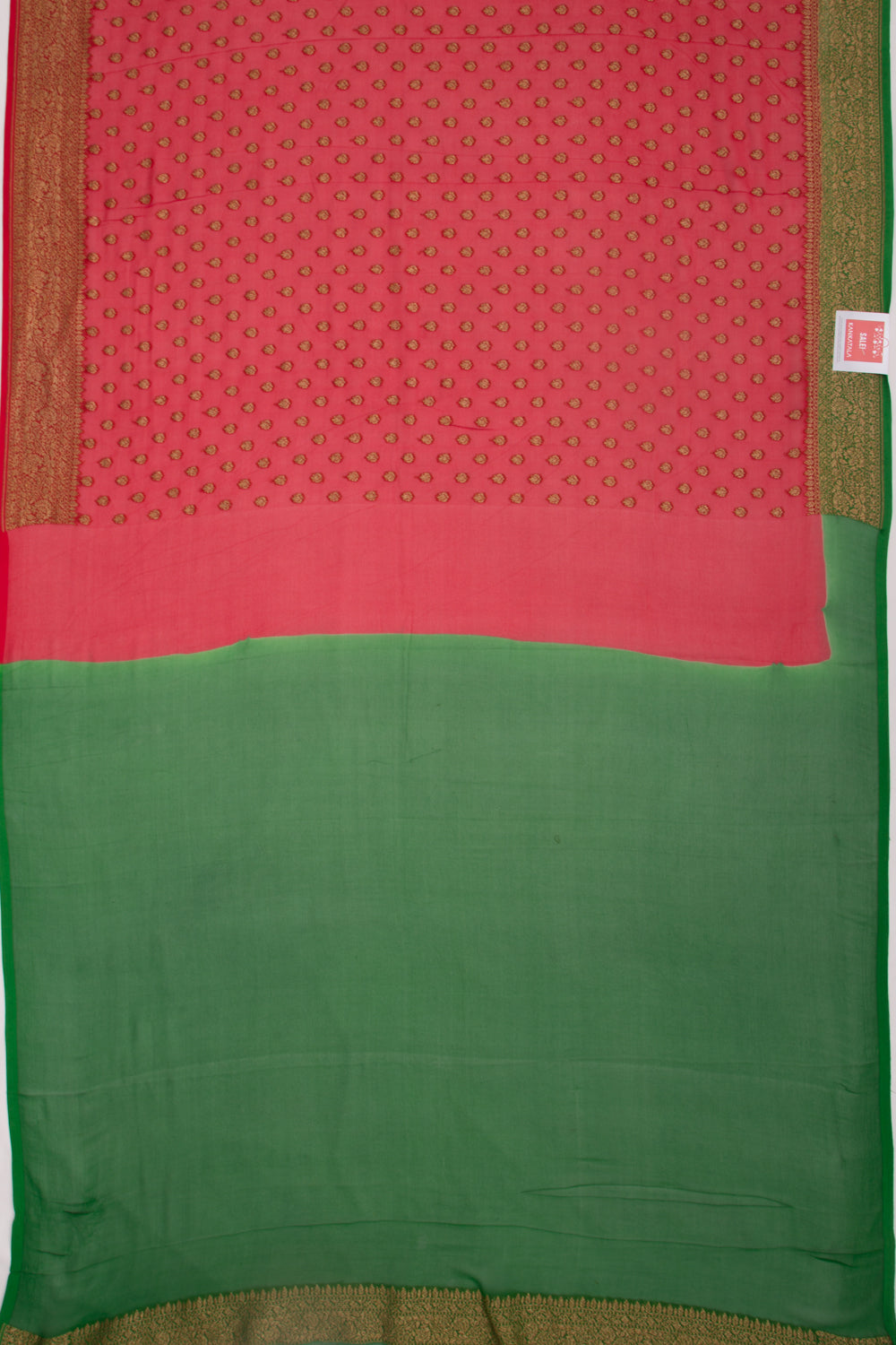 Banarasi Georgette Butta Red Saree