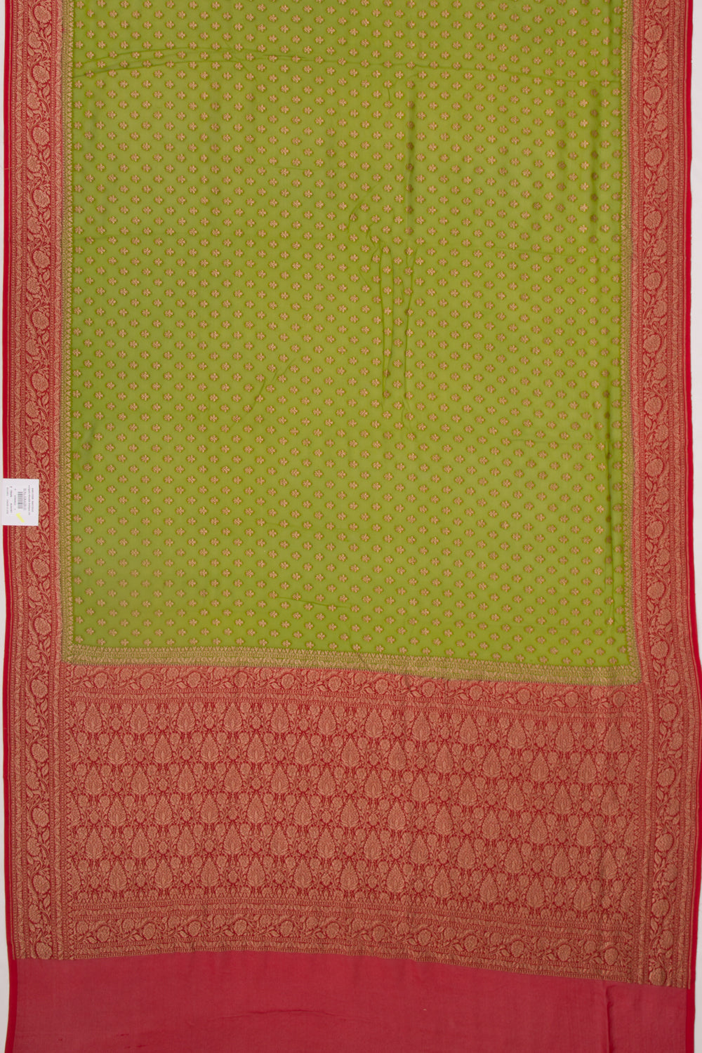 Banarasi Georgette Brocade Green Saree