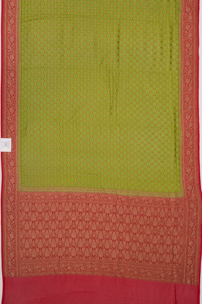 Banarasi Georgette Brocade Green Saree