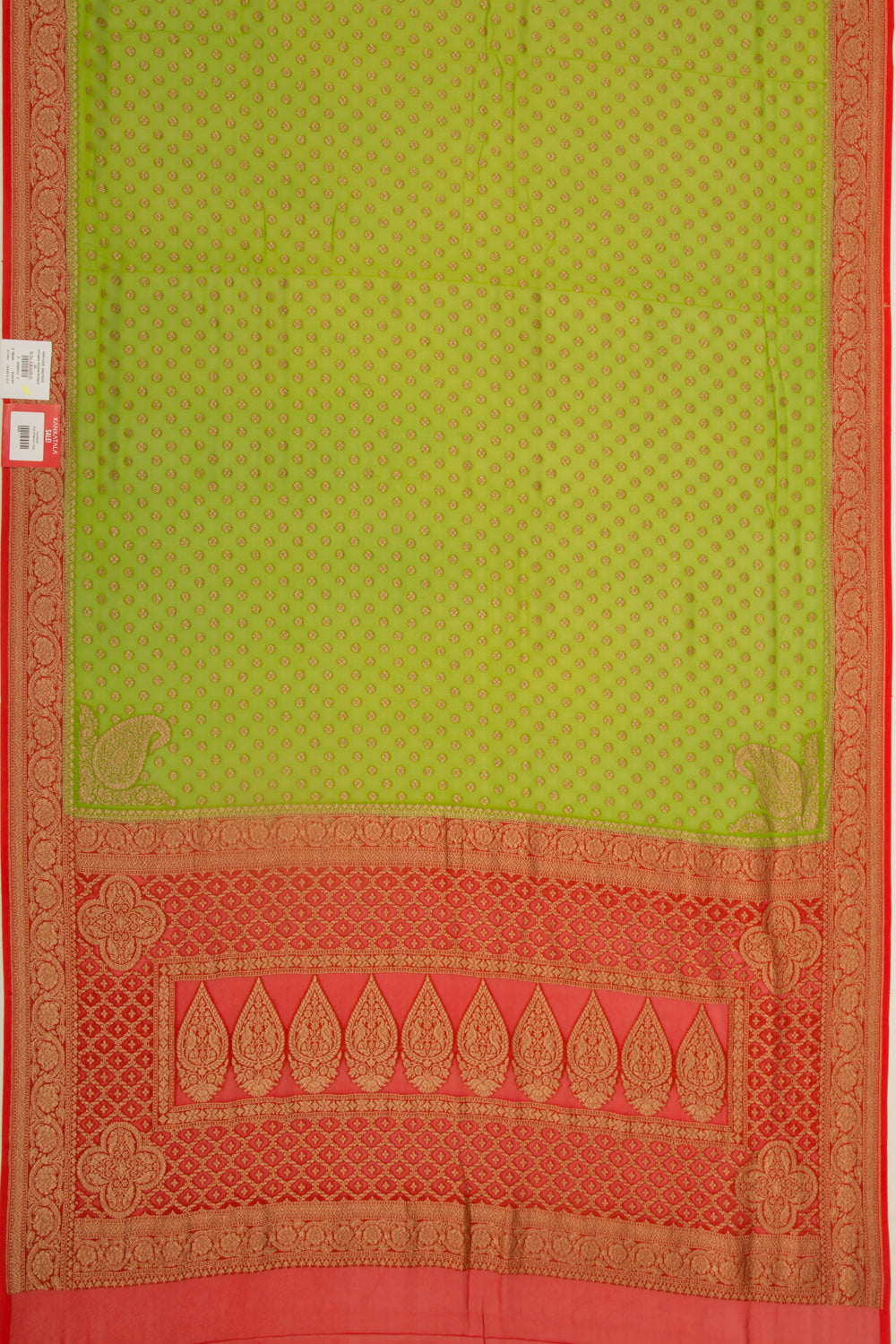 Banarasi Georgette Brocade Green Saree