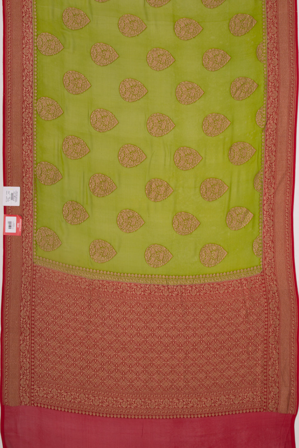 Banarasi Georgette Butta Green Saree