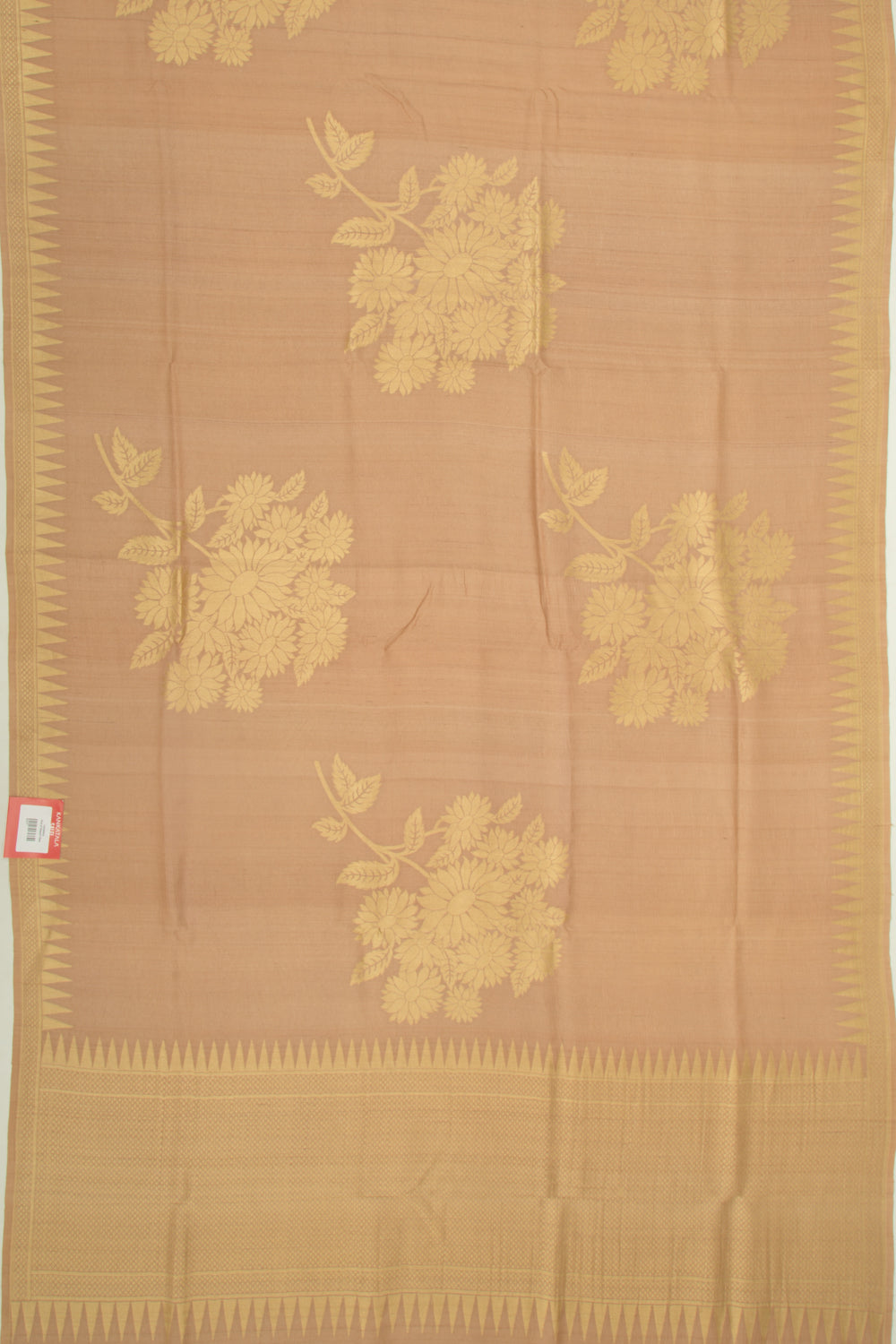 Banarasi Tussar Georgette Butta Brown Saree