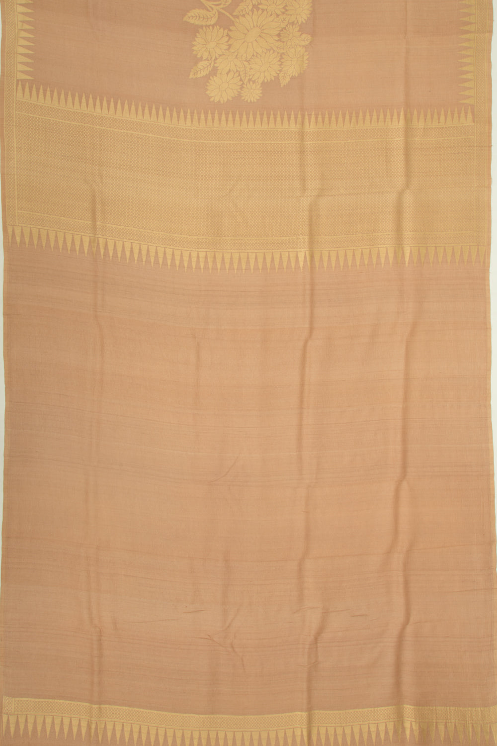 Banarasi Tussar Georgette Butta Brown Saree