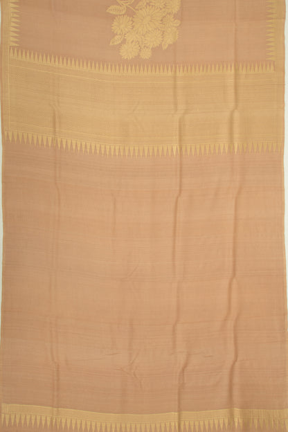 Banarasi Tussar Georgette Butta Brown Saree