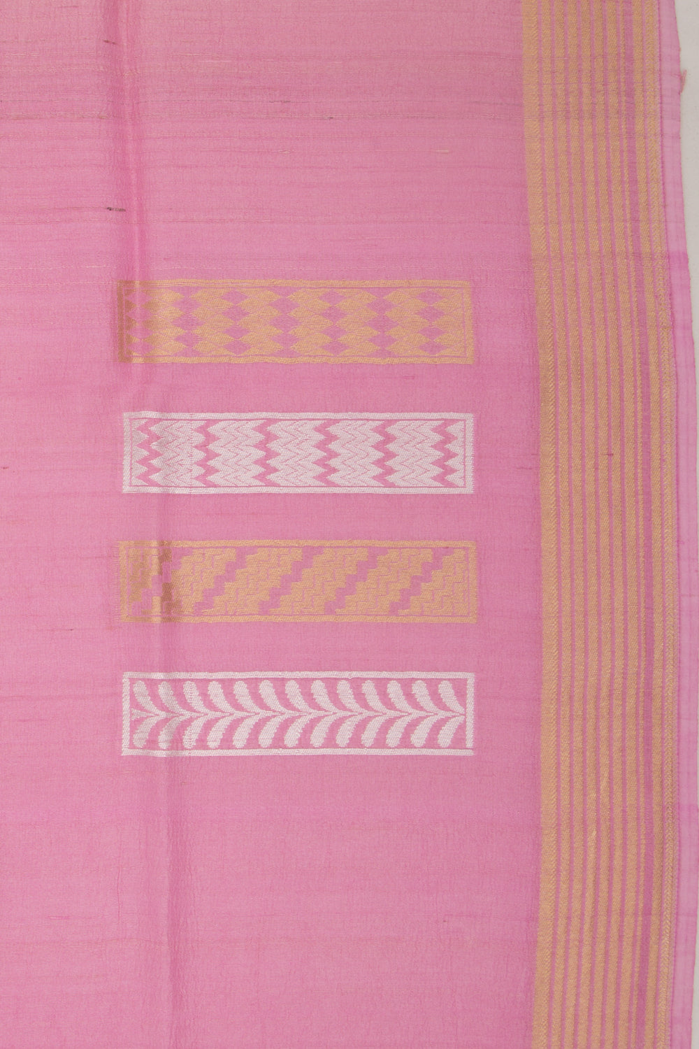 Banarasi Tussar Georgette Brocade Lavender Saree