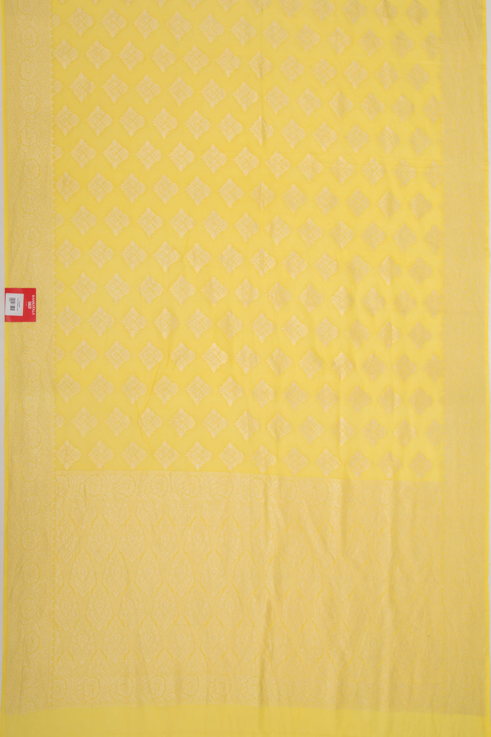 Banarasi Georgette Butta Yellow Saree