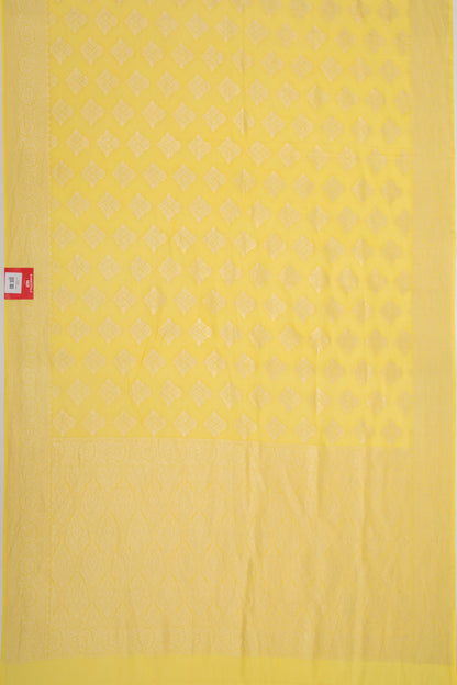 Banarasi Georgette Butta Yellow Saree