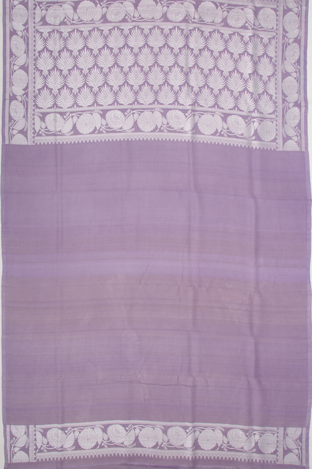 Banarasi Tussar Georgette Jaal Lavender Saree