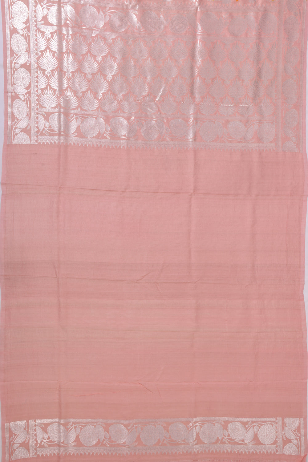 Banarasi Tussar Georgette Butta Peach Saree