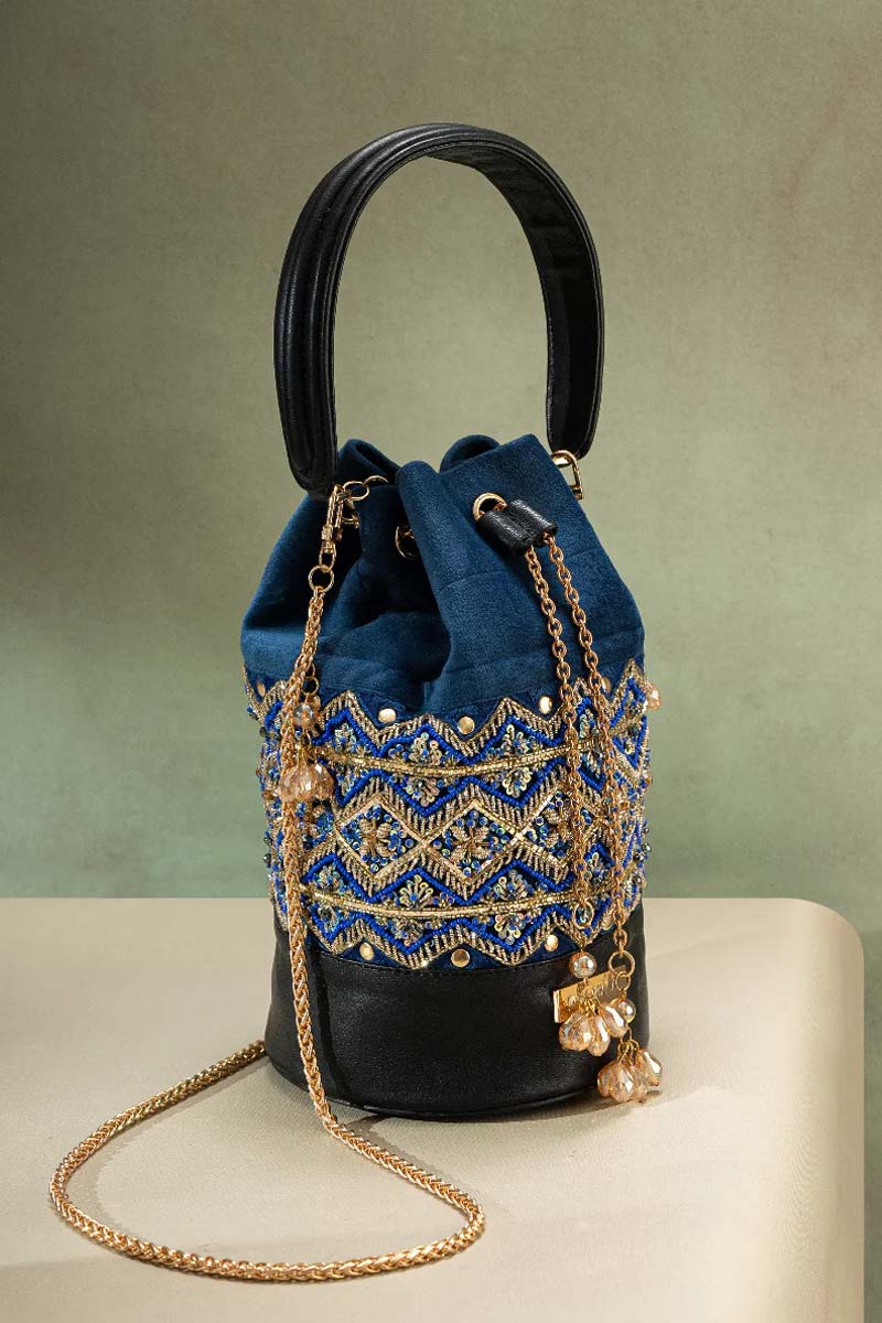 Zardosi Embroidery Potli Bag By Kankatala