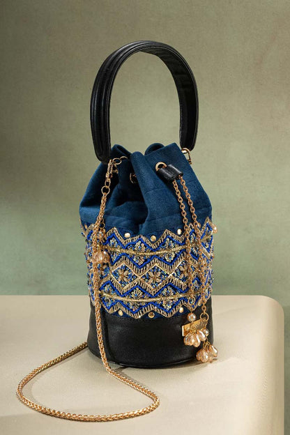 Zardosi Embroidery Potli Bag By Kankatala