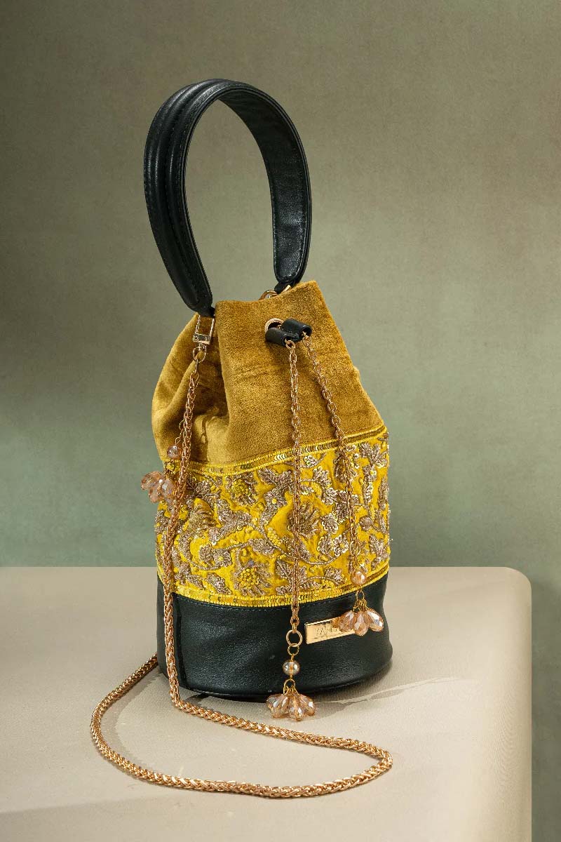 Zardosi Embroidery Potli Bag By Kankatala