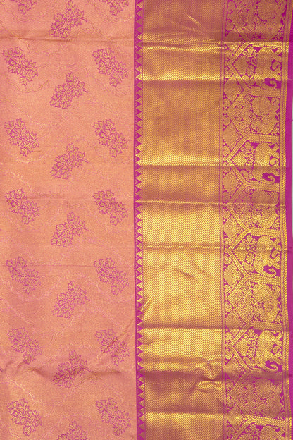 Taranga Kanchi Silk Tissue Brocade Pink Saree