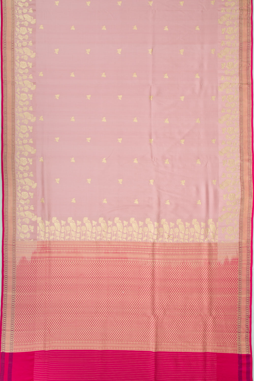 Banarasi Silk Butta Light Pink Saree