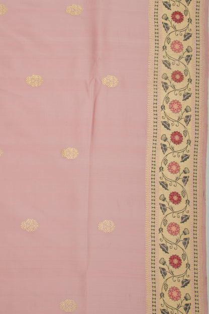 Banarasi Silk Butta Lilac Saree