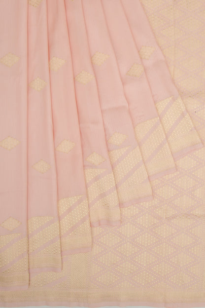 Banarasi Silk Butta Light Pink Saree