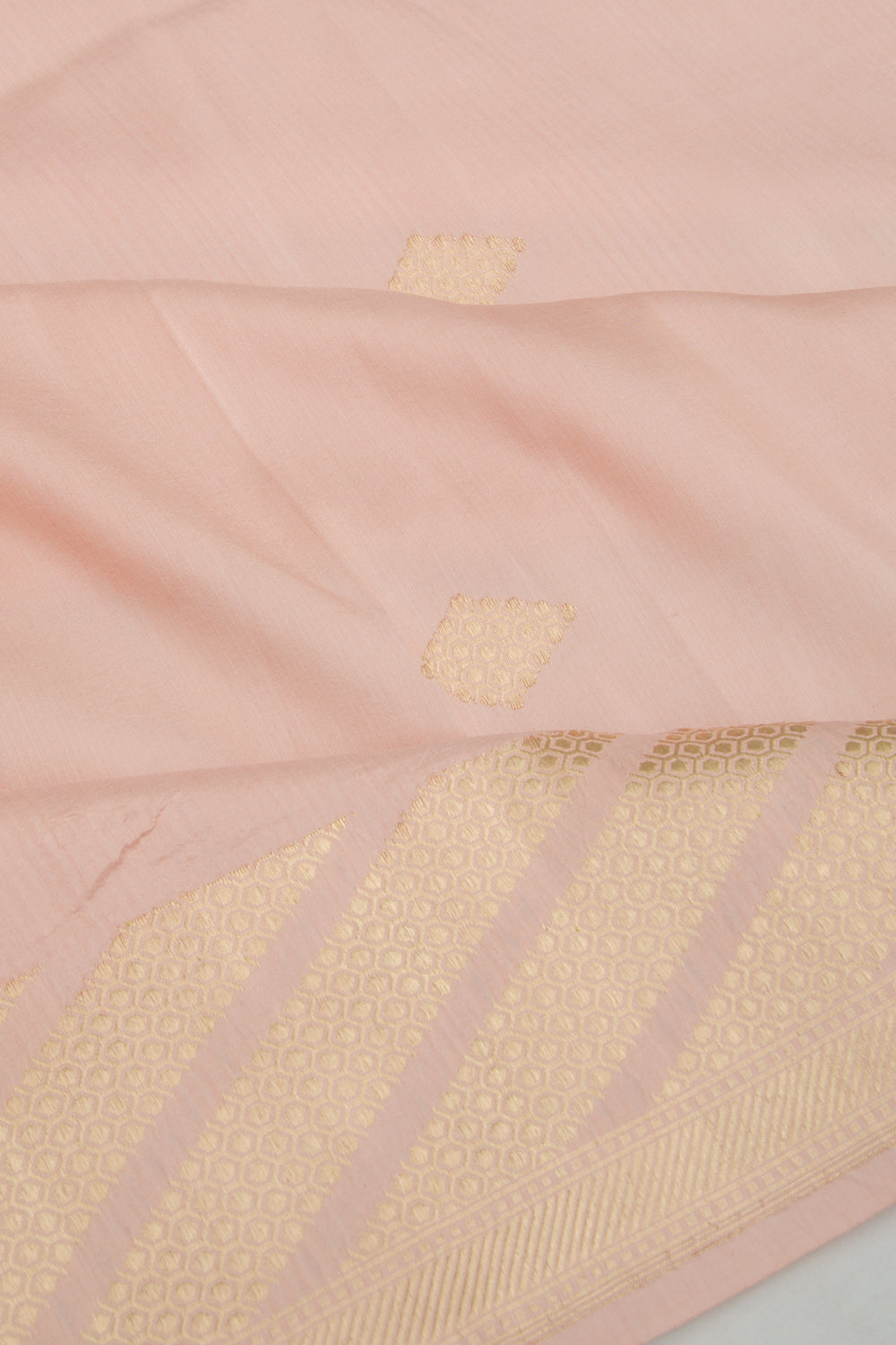 Banarasi Silk Butta Light Pink Saree